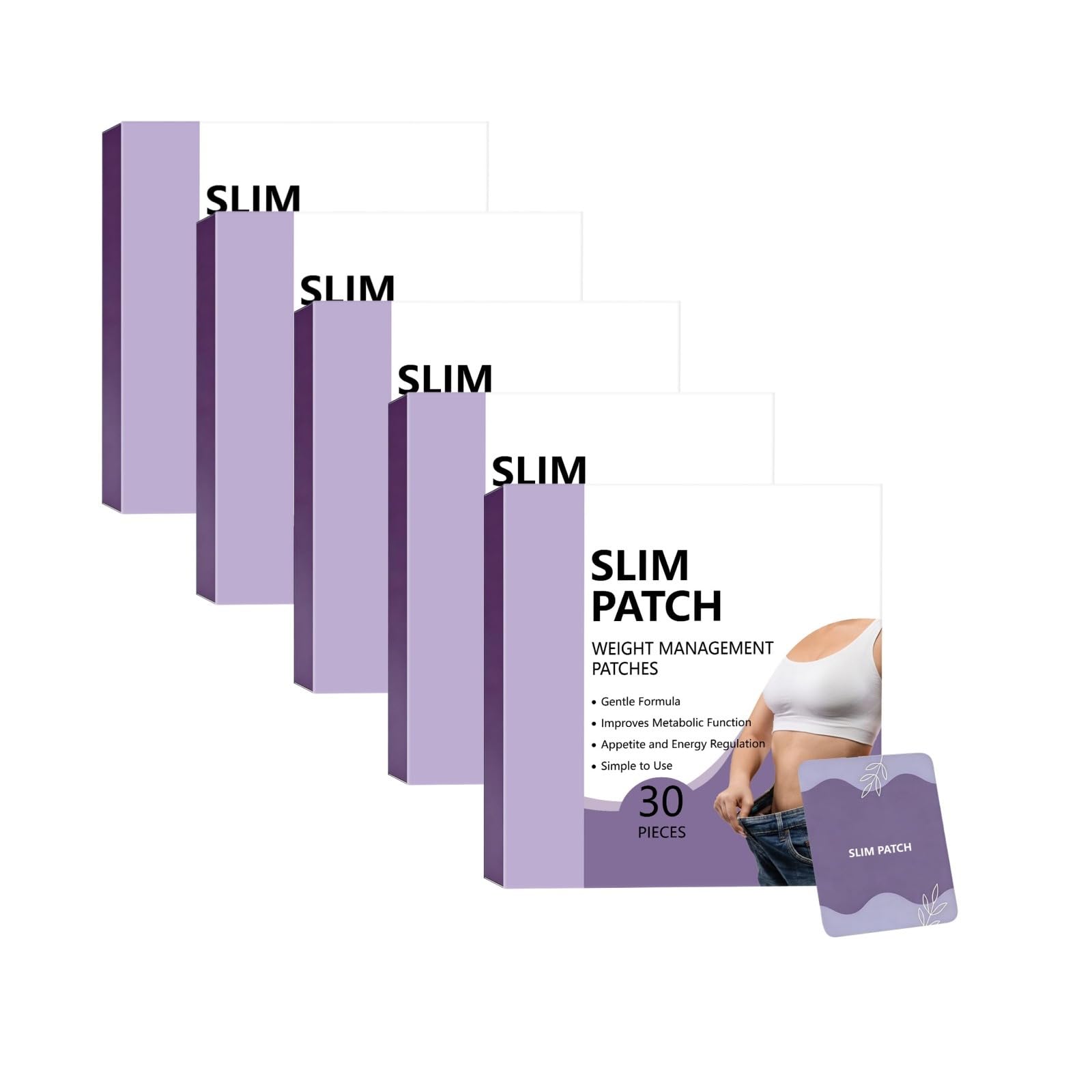 Addominal Fat Burning Slimming Patch 30 Count Slim Patch to Help Flat | Stomach and Slim Waist, Weight Loss Patch per uomini e donne