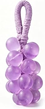 200g Grape Soap, Handmade Crystal Grape Shaped Soap with Hanging Rope, Decorative Bathroom for Daily Cleansing and Gift Giving, Design for Home Decor