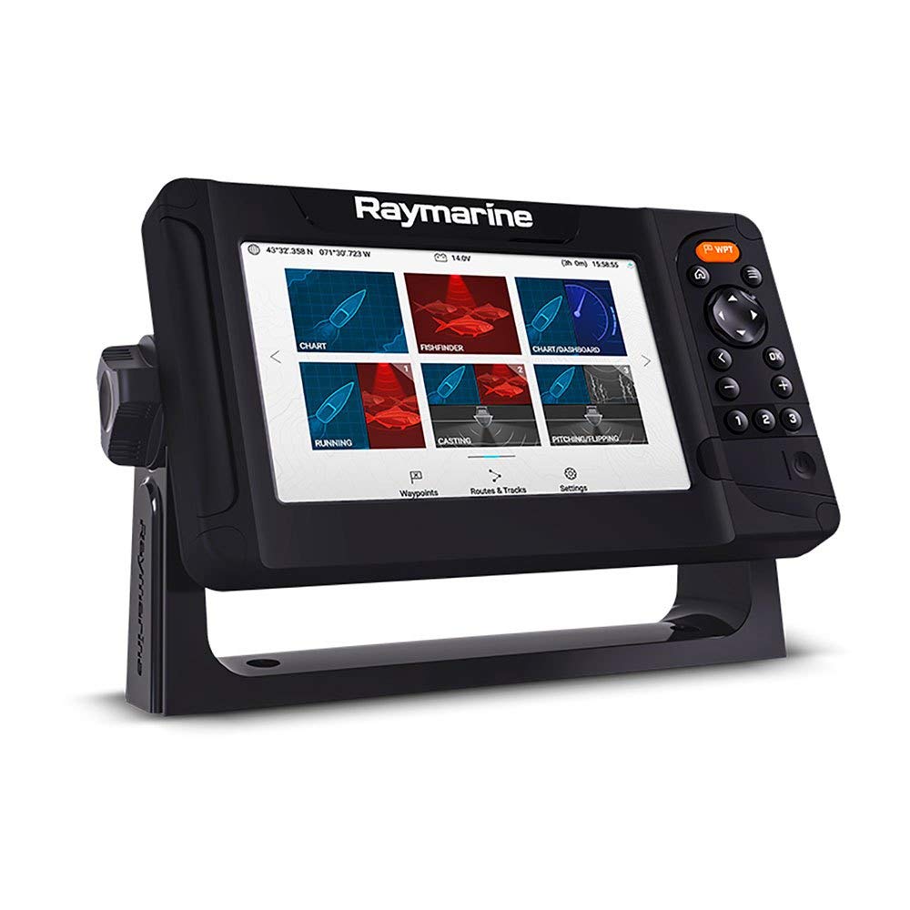 Element 7in LCD Fish Finder, HyperVision 1.2 MHz Sonar, RealVision 3D, 30m Depth