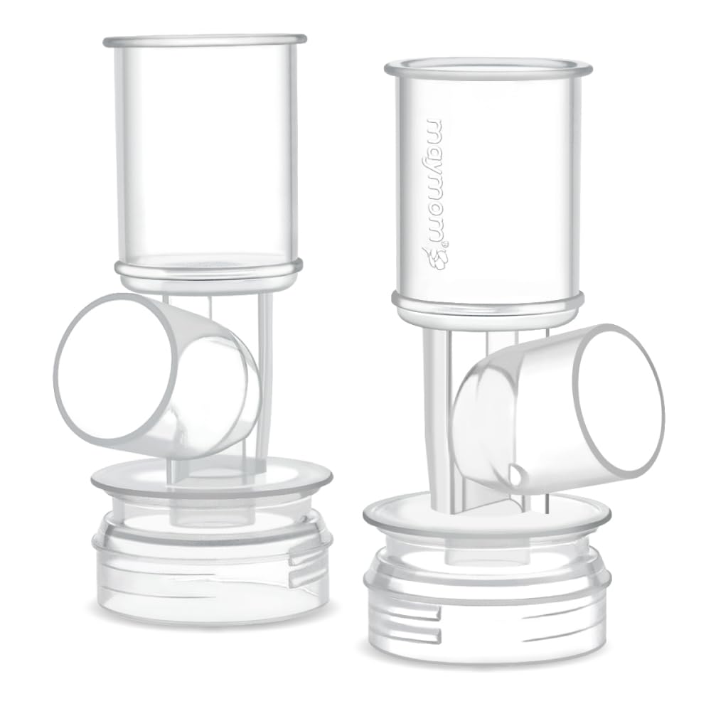 Maymom MyFit Connector Set, Detachable Breast Shield Base Connectors Compatible with Selected Ameda Breast Pumps (Connector)