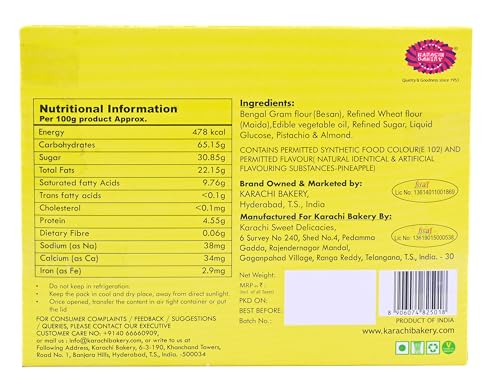 Image of Karachi Bakery Pineapple Soan Papdi, 200g