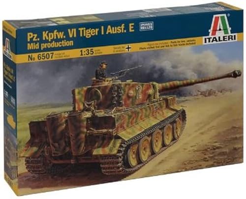 Italeri Models PZ.KPFW.VI Tiger I Ausf.E Kit de producción media