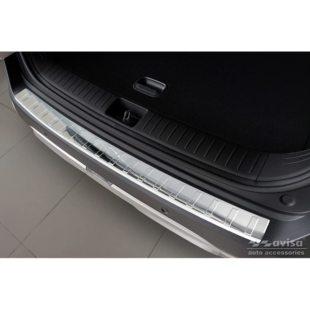 Avisa Stainless Steel Rear bumper protector compatible with Kia Sportage V 2021- 'Ribs'