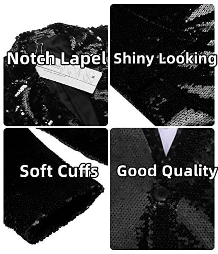 COOFANDY-Mens-Shiny-Sequins-Suit-Jacket-Blazer COOFANDY-Mens-Shiny-Sequins-Suit-Jacket-Blazer