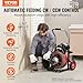 VEVOR Drain Cleaner Machine 100FT x 1/2 Inch, Auto Feed Sewer Snake Auger on Wheels, 550W Portable Drain Cleaning Machine with 8 Cutters & Air-activated Foot Switch for 2