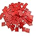 Price comparison product image Xmiral 100Pcs Wooden Scrabble Tiles Black Letters Numbers For Crafts Wood Alphabets(Red)