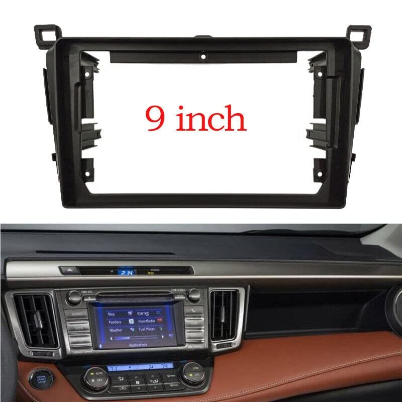 Sound-way - 9" inch Car Radio Stereo,in dash Front Panel Frame compatible with TOYOTA RAV4 2013-2018 - Image 3