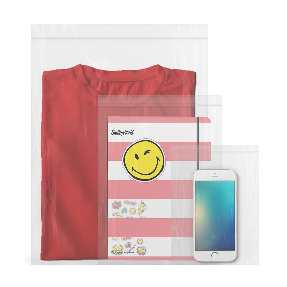 Bolsas con Cierre Hermético de Plástico Transparentes Ideales para Congelar Alimentos, Guarda Documentos, Bolsas Reutilizables y de Conservación - Ofituria (2000 Bolsas, 100 x 150 mm)