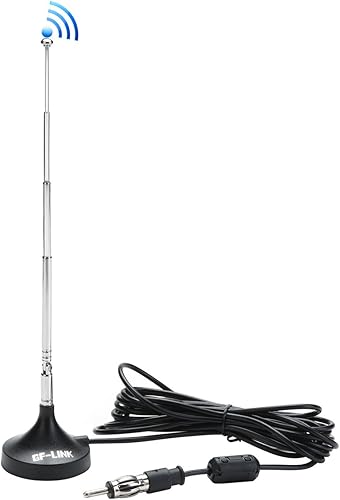 Antena magnética del coche de FM AM FM Antena telescópica del coche de la radio del coche con la base magnética