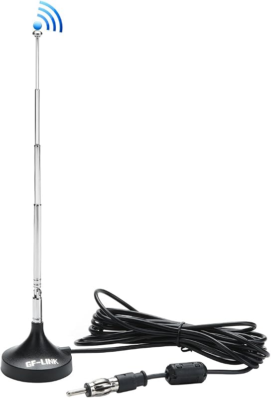 Magnetic AM FM Car Radio Antenna, Universal Roof Mount Antenna | Quick & Easy Installation