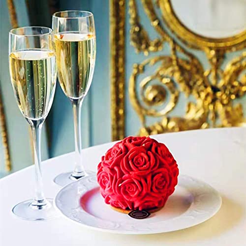 Wyd 3D Silicone Molds Large Bouquet Of Roses Cake Molds Baking Tool Decoration Handmade Candle Soap Fondant Molds #TOP4