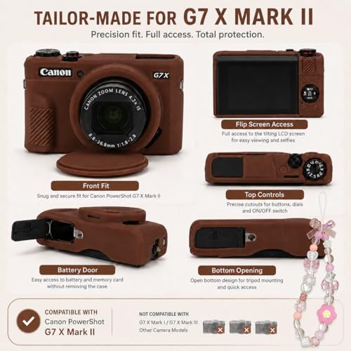 Funda de silicona para Canon PowerShot G7 X Mark II miniatura 2