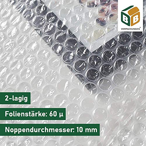 1 x luchtkussenfolie 1,5 x 50 m - dikte 60 my - noppenfolie blisterfolie knallfolie bekledingsmateriaal - Afbeelding 4