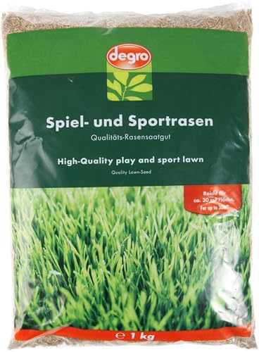 Degro Spiel- und Sportrasen für strapazierfähigen Rasen für robusten und dichten Wuchs
