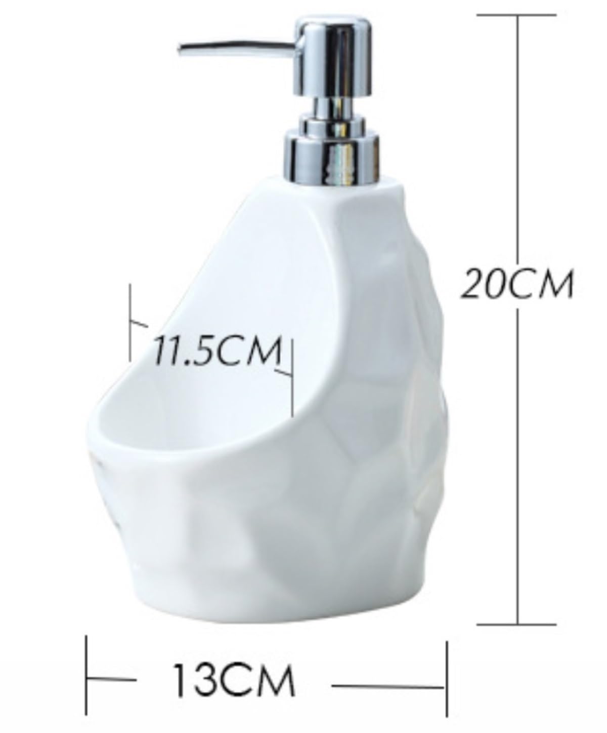 Łazienka Pompa Mydła Alokacja Ceramicznego Emulsji Z Łazienką I Kuchnią Biuro Dozownik Mydła Płynie(White)