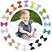 Produktbild ROBERT 20 Paare Haarschleifen Clips,Haarspange für Mädchen Baby aus Ripsband und Metall(20 farben)