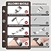 ULLCHRO FKM Rubber Watch Strap, Cut to Size Quick Release Fluororubber Watch Band Soft Replacement Watchband with Silver Milled Clasp for Men Women 20mm 22mm (20mm, Brown)