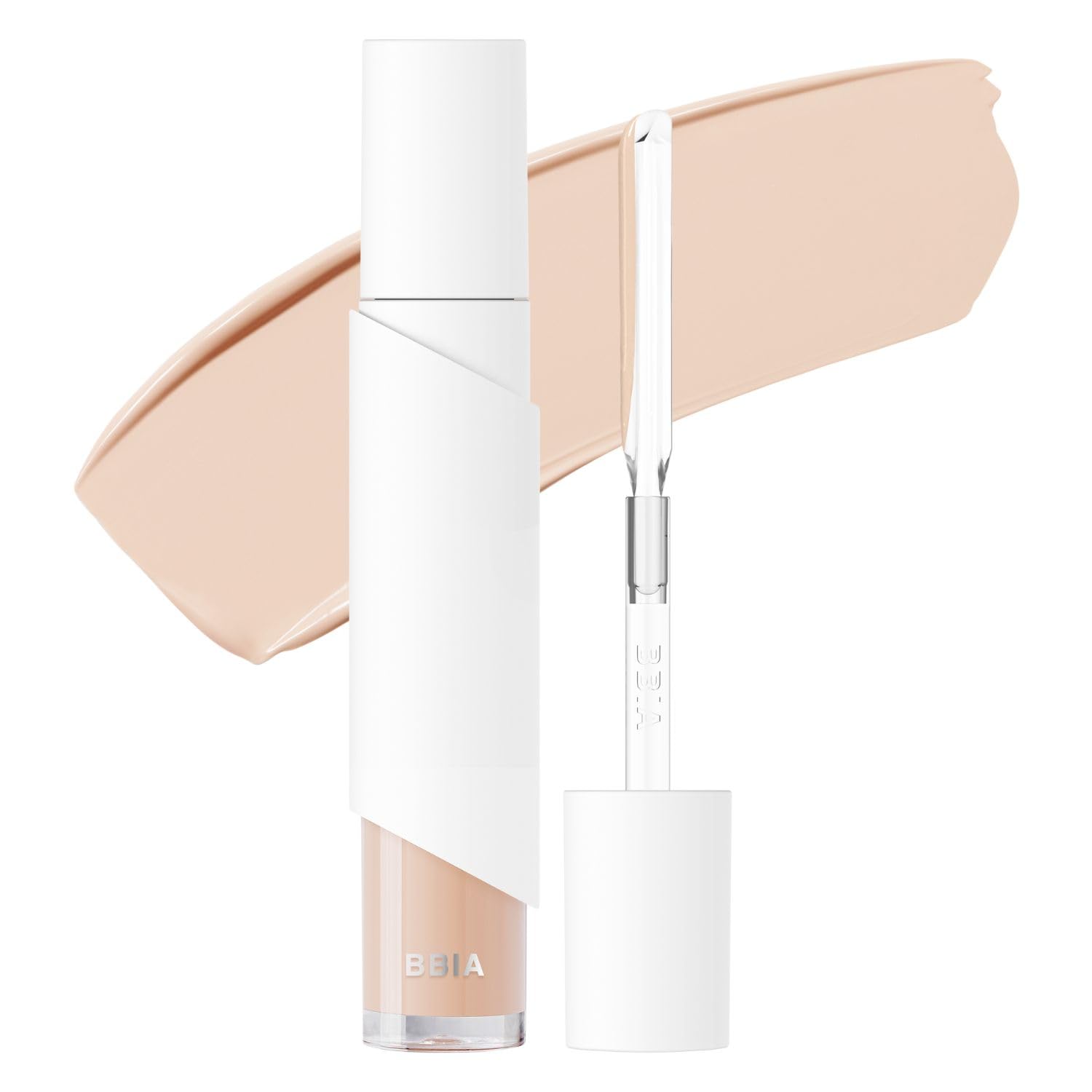 BBIA EAU Stay Concealer - All Day Fitting Natural Coverage Liquid Concealer, Spatula Applicator Tip, Comfortable Lightweight & Longlating, High