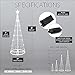 Wintergreen Lighting 6' Multi Color 14-Function LED Light Show Cone Christmas Tree, Outdoor Christmas Decorations