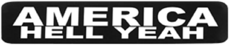 Licensed Originals Inc, Motorcycle Helmet Stickers - America Hell Yeah, Novelty Artwork Decals, 4" X 1"
