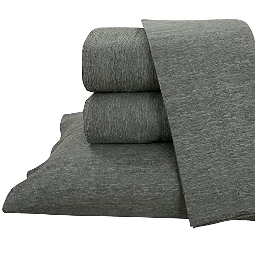 Image of Briarwood Home Printed Flannel Sheet Set, 100% Natural Cotton, Soft, Warm & Deep Pocket, Advanced Nano-Tech Making it Resistance to Pilling; Brushed 6 Times for Softness (Charcoal, Twin)