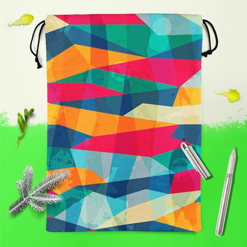 Image of ArtzFolio Grunge Mosaic | Reusable Sack Bag | Bag for Gym, Storage, Vegetable & Travel