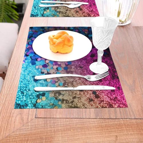 Sets de table anti-tache lavables contre la chaleur lot de 6 - 7