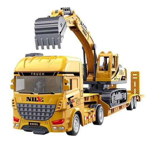 Image of Excavector with Truck Set Toy for Kids, Manual Push Power and Lage Transport Educational Engineering Vehicles Playset for Children 3 to 6 Years (Pack of 1)