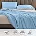 HOMFINE Cooling Comforter Japanese Double-Sided Arc-Chill Cold Tech Fabric Cooling Blanket for Night Sweats Hot Sleepers, Q-Max 0.45 Soft Breathable Silk Smooth Lightweight Blue Summer Comforter King