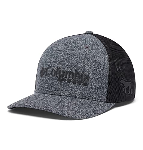 Columbia Unisex Phg Logo Mesh Ball Cap - High, Charcoal Heather/Dog, Large/X-Large #TOP2