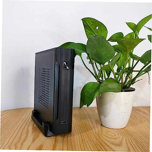 Soporte ajustable para CPU OSALADI con ruedas para fácil movilidad, soporte estable para chasis de computadora para uso en casa y oficina, construcción de plástico ABS miniatura 5