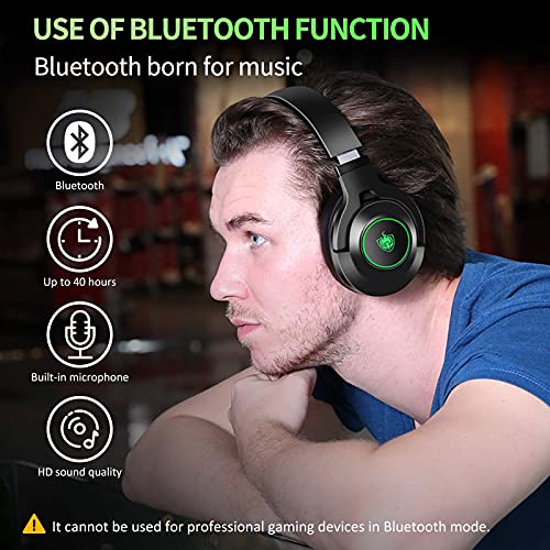 ایگرد | قیمت و خرید Xbox One Headset for PS5, PS4, PC, PHOINIKAS Q9  Wireless Gaming Headset with Stereo Sound, Over Ear Headphones with  Detachable Noise Canceling Mic, Bluetooth Music Headset for