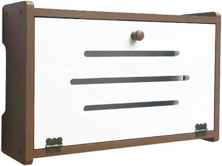Storage Racks Rack Shelf Wireless Router Solid Wood Storage Box Wall-Mounted WiFi Decorative Shielding Box Shelf - Punch-Free