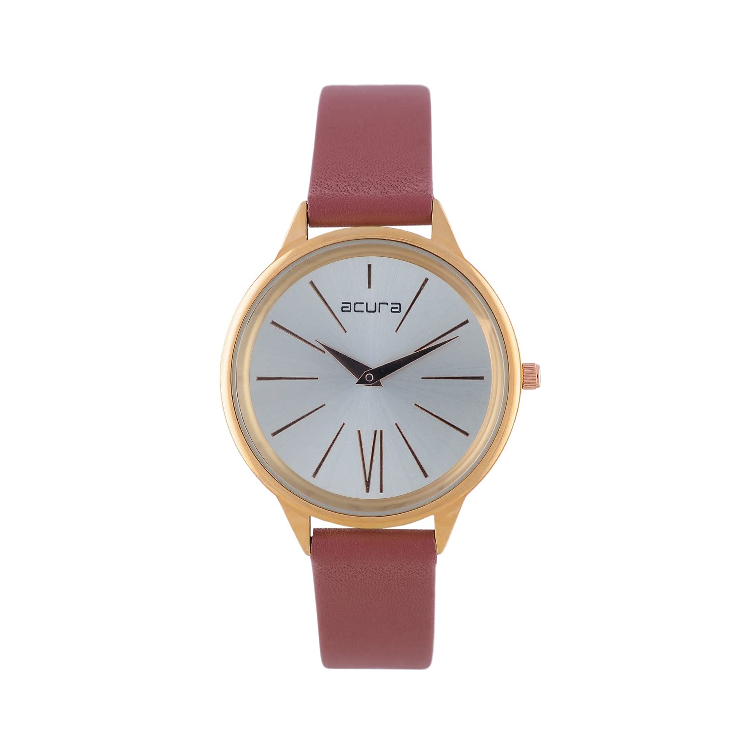 Acura Analog Watch for Women Classy, Elegant, Stylish,Leather Textured White Dial coupled with a Brown Leather Strap Watch (B0BX491BB2) Amazon Price History, Amazon Price Tracker