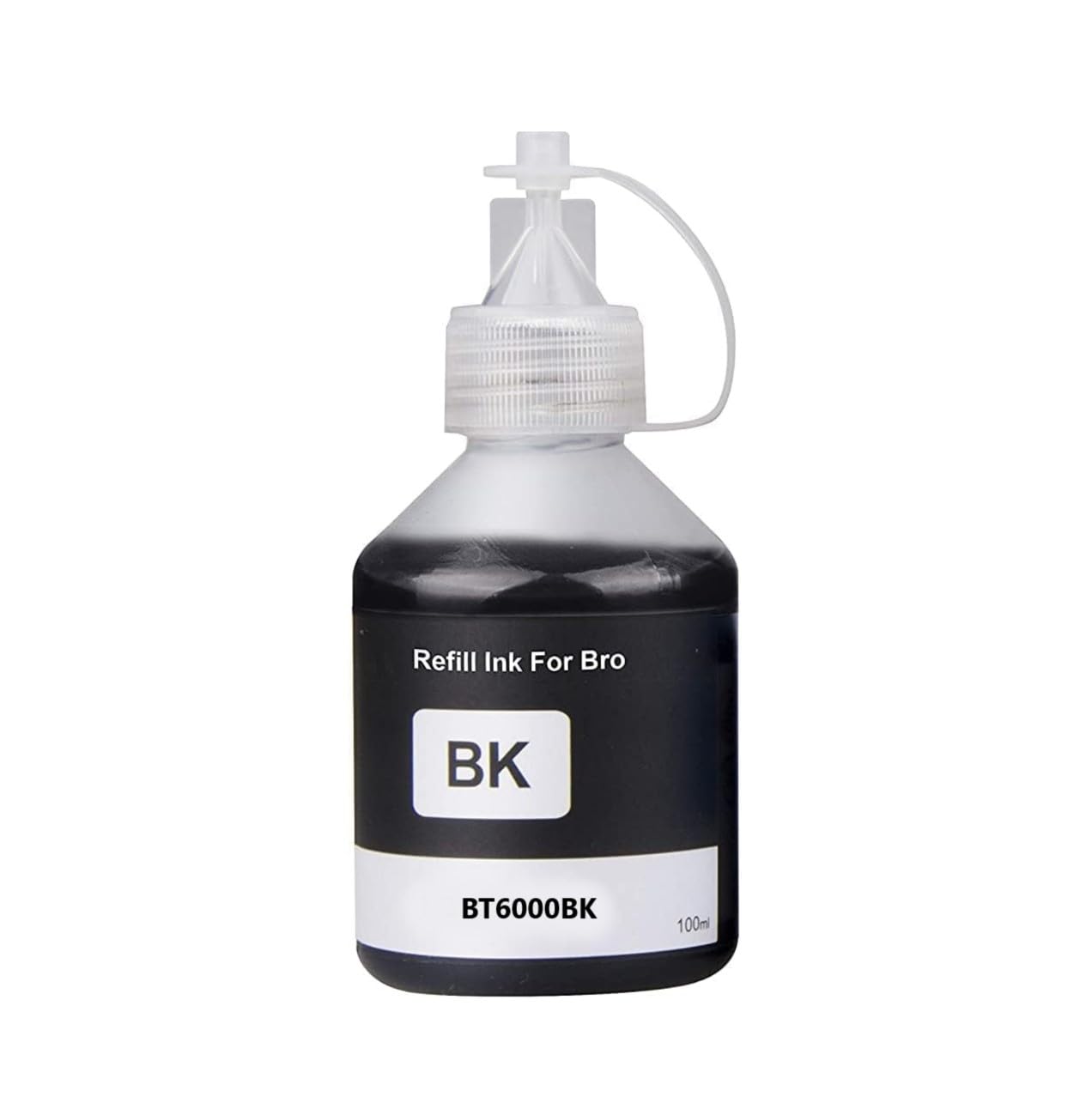 BT5000, BT6000 & BT-D60BK Refill Ink Bottles for Use in Brother DCP-T310, T220, T420, T520, T820, T920, T510, T910, T710, T4000W, T4500W, T300W, T800W, T700, T810 Printers (BT6000BK 1PC)