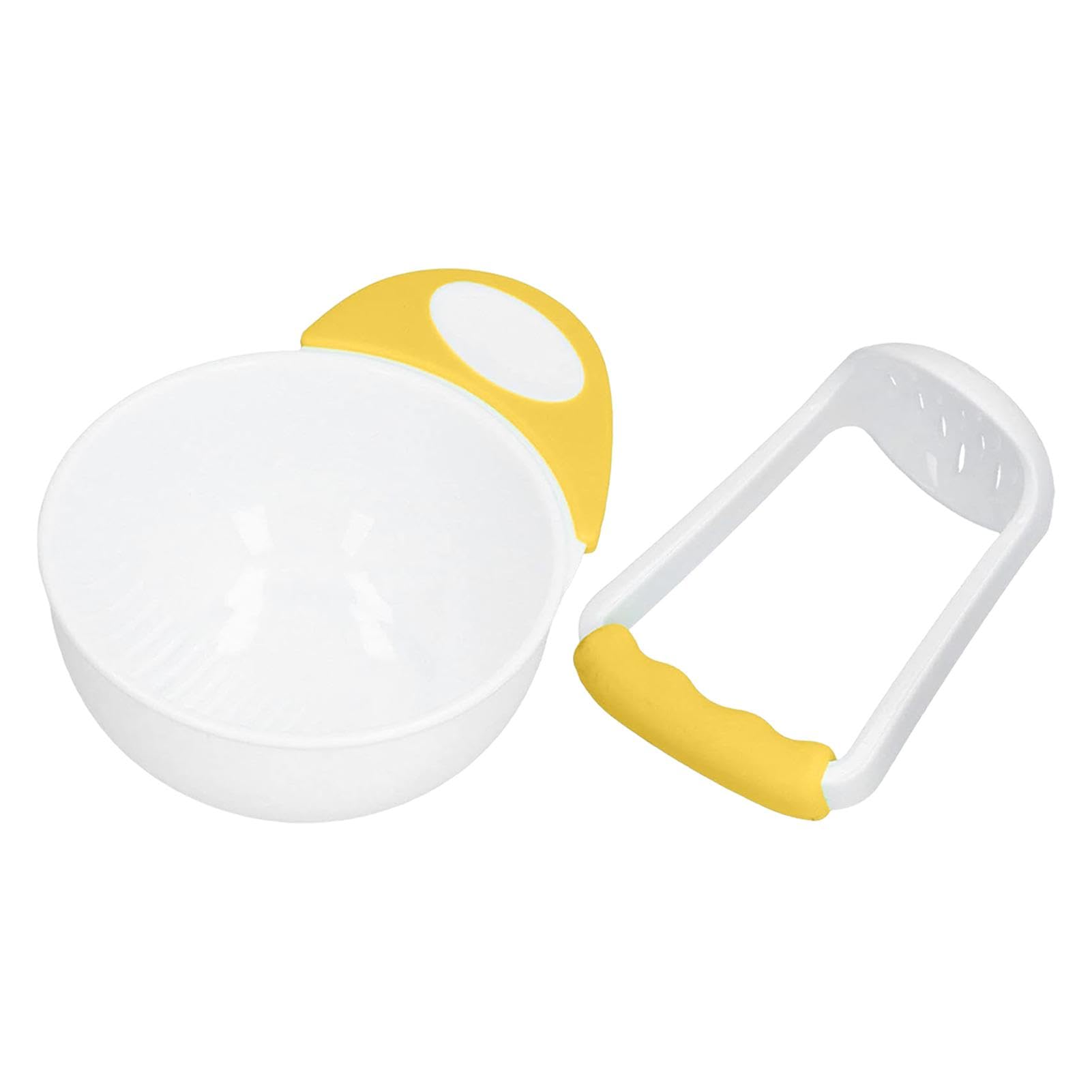 Baby Food Mash Bowl, 2024 New Baby Food Masher Bowl Set, Baby Food Bowl with Non Slip Long Bowl Handle and Grinding Rod, Food Grinding Bowl Baby Feeder for Fruit Vegetable Puree