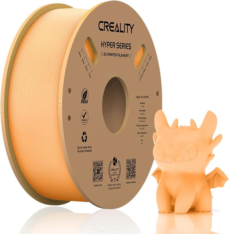 3IDEA CR Hyper PLA Filament 1.75mm, 3D Printer Filament, for High-Speed Printing, Neatly Wound Filament, Durable and Strong Toughness Dimensional Accuracy +/-0.02mm, 2.2lbs(1kg)/Spool (Peach Fuzz)-image-20