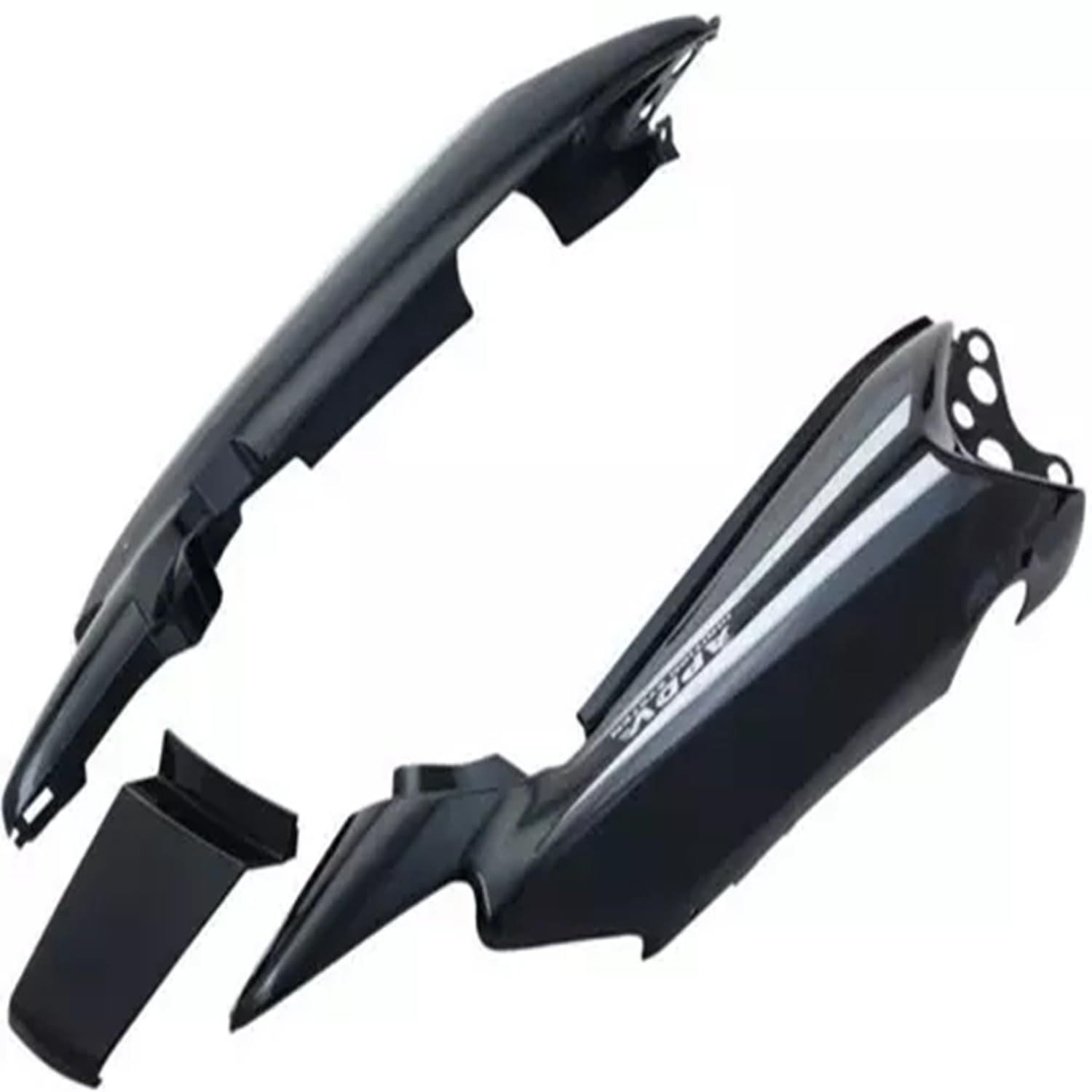 RudraRidez Bike Tail panel/Tailpannel Black&Silver For SPLENDOR NXG NEW model-image-0