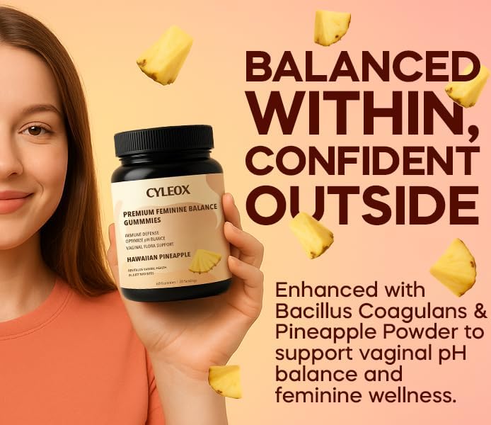Miniatura 3 de Gomitas Premium Balance  Sabor Piña  Probiótico para Mujeres y Equilibrio Femenino, Bienestar Digestivo, Vitalidad Diaria  60 gomitas