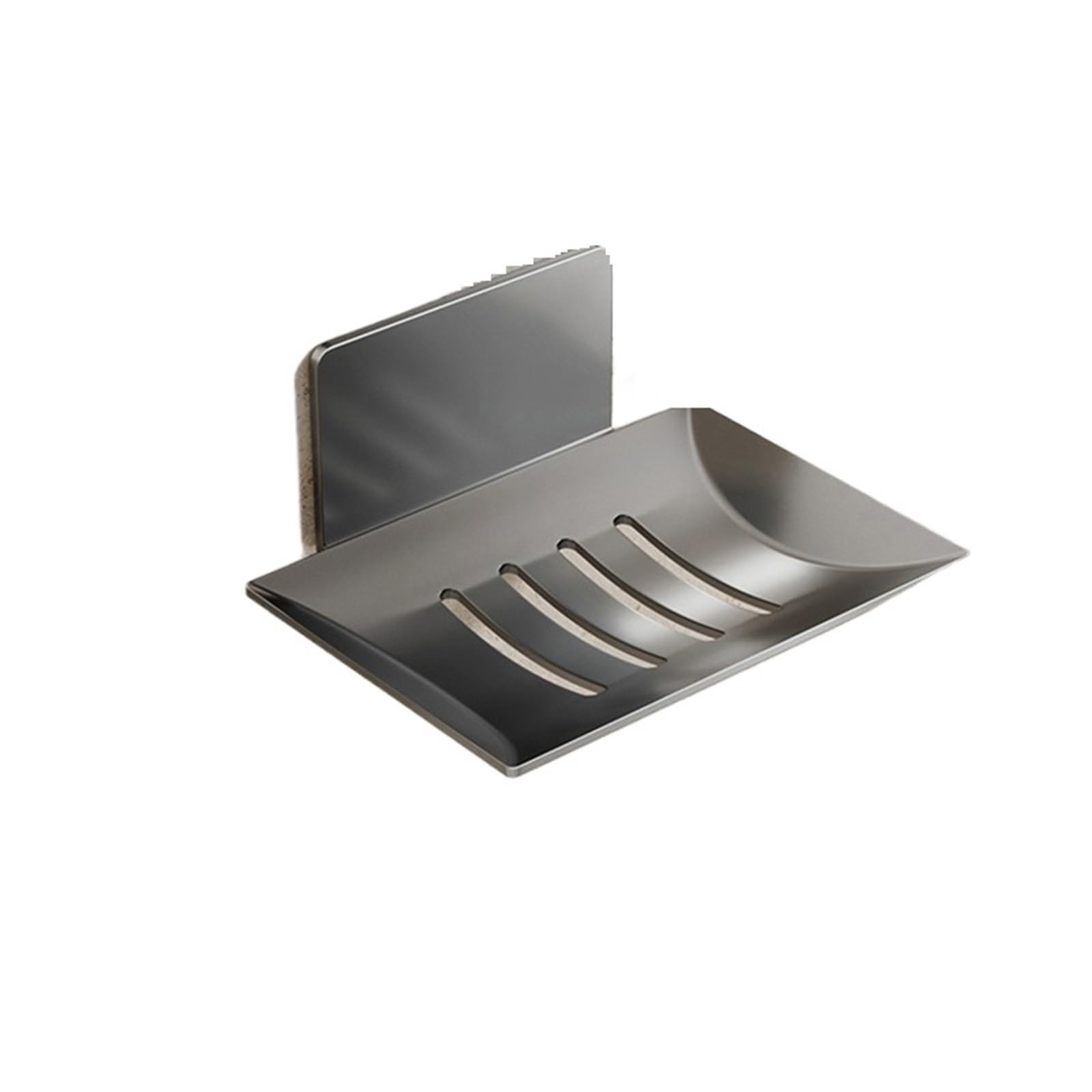 Soap Dish Steel Shower Soap Tray: Wall-Mounted Rack With Drainage – Bathroom Storage Box