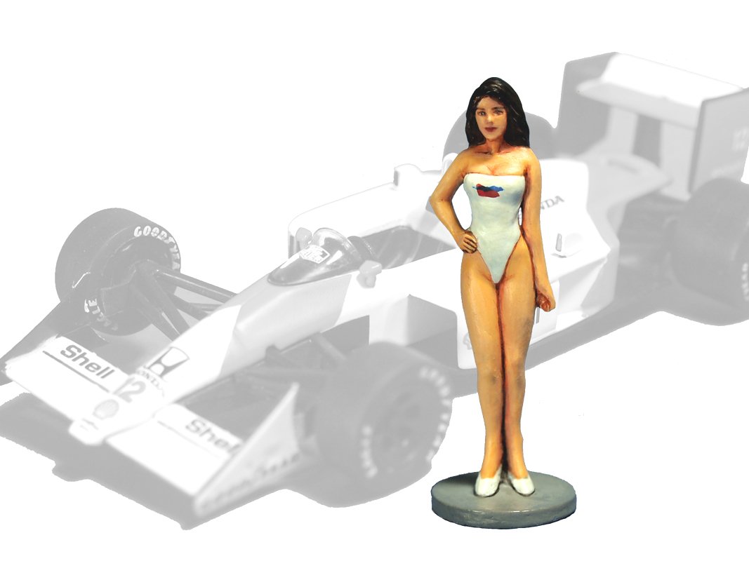 Aurora Model 1/43 Paddock Girls 80s - Kit de figuras sin pintar RC01