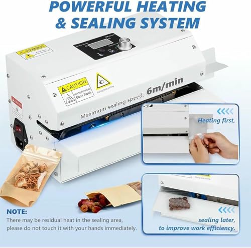 Thermoscelleuse automatique continue à température réglable pour sachets