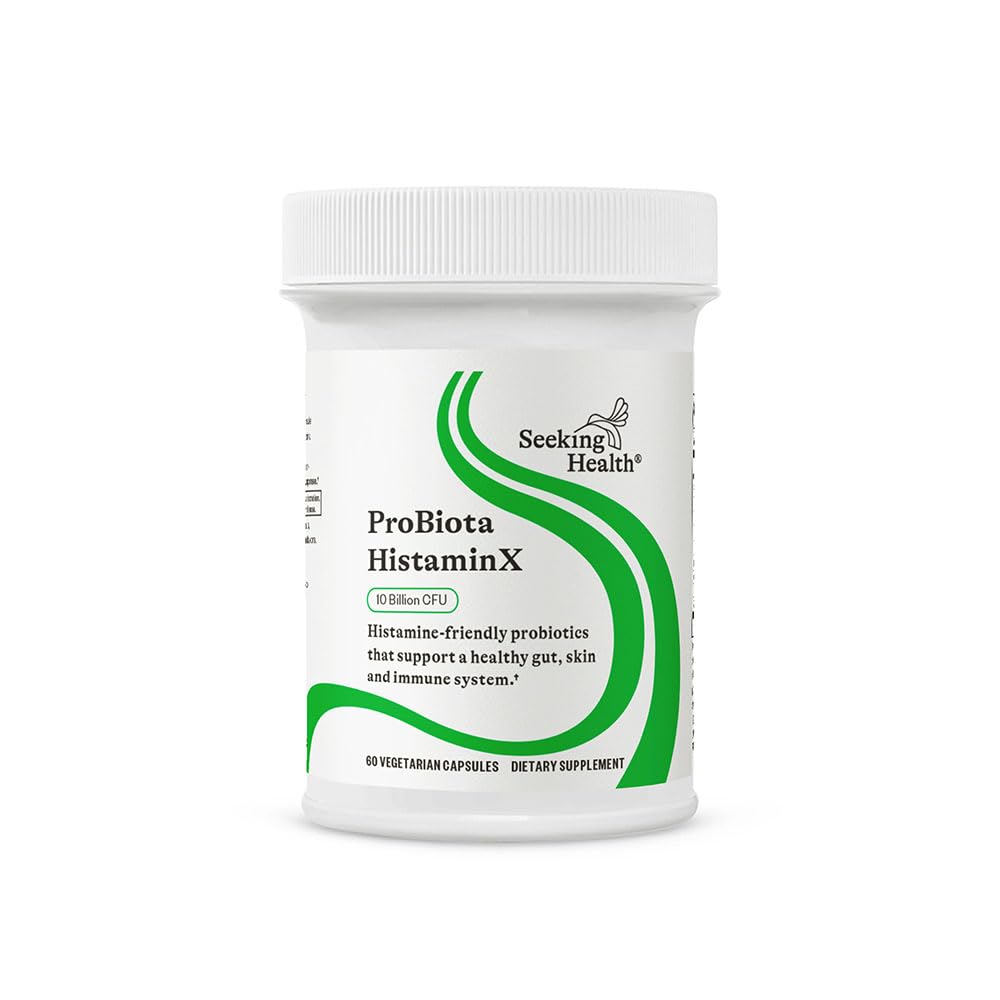 SEEKING HEALTH Probiota Histaminx 10 Billion CFU - Integratore Probiotico A Basso Contenuto di Istamina per L'intestino - Comfort Digestivo per L'intolleranza All'istamina - Vegano - 60 Capsule