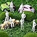 Namalu 50 Pcs 1: 50 Scale 1.38 Inch White Unpainted Mini People Figures Miniature People for Model Trains Architectural Standing and Sitting Mini Diorama Figures for Architectural Project