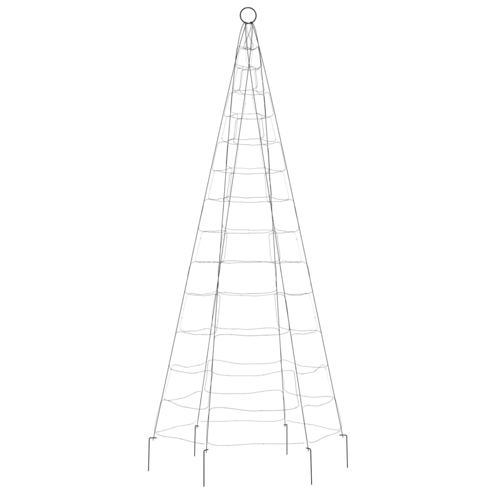 Gecheer Albero di Natale a LED, 8 modalità di Illuminazione, 180cm, Stringhe Luminose, per Decorazione Natalizia Esterna