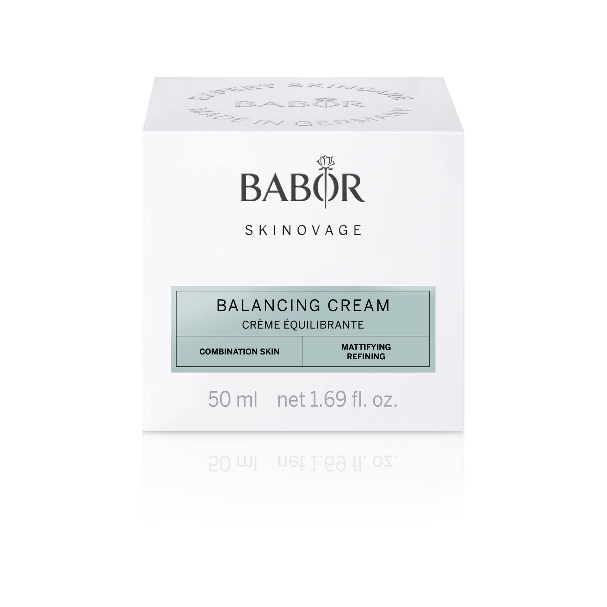 BABOR SKINOVAGE Balancing Cream, Gesichtscreme für Mischhaut, Mattierende Feuchtigkeitspflege für ebenmäßigen Teint, Anti-Aging, 50 ml