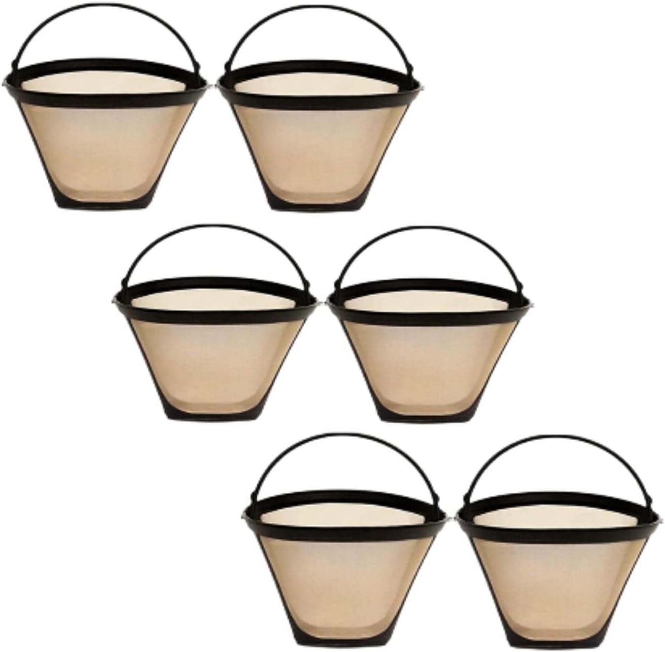 6pcs Reusable Cone Coffee Maker Filters For Ninja Coffee