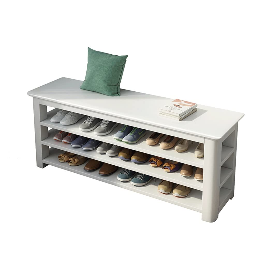 Banc à chaussures multicouche et tabouret d'entrée compact pour couloir