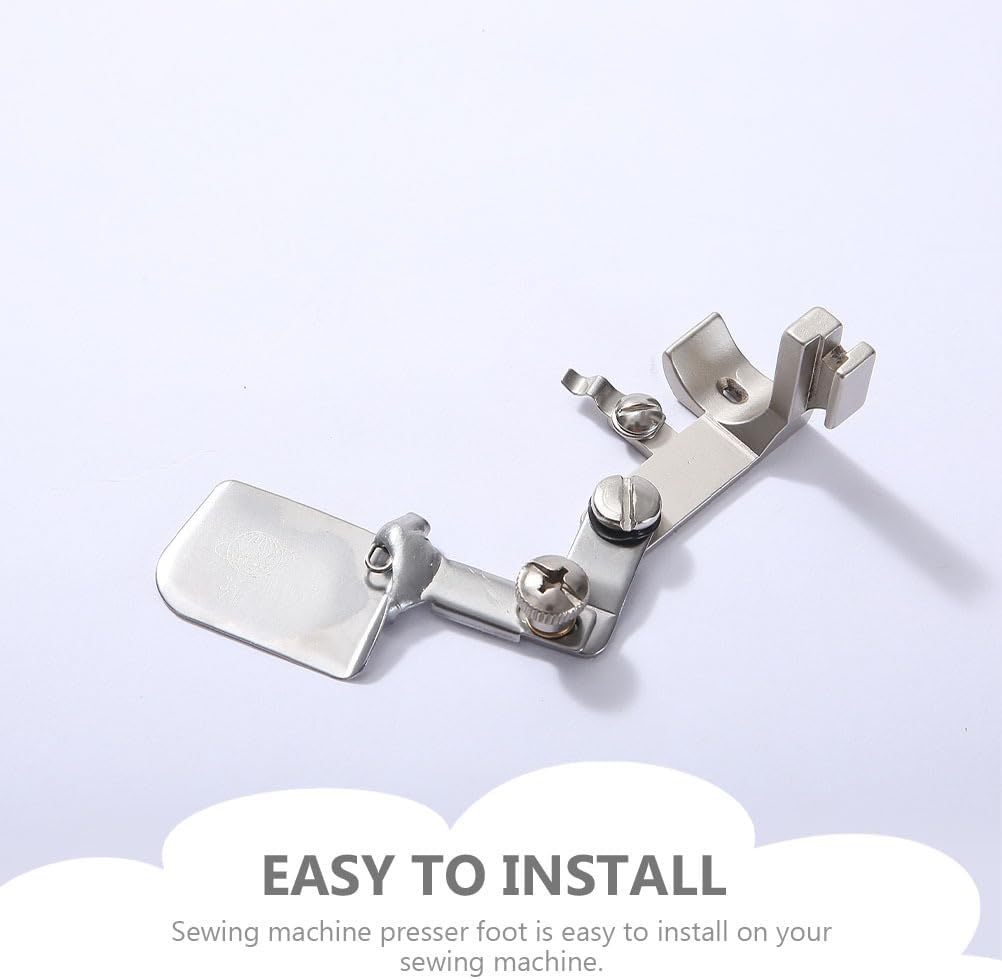 Binding Attachment Folder Sewing Machine Binder 2.75X1.96X1.37In Overlock Presser Foot for Lockstitch Industrial Household Sewing Machines