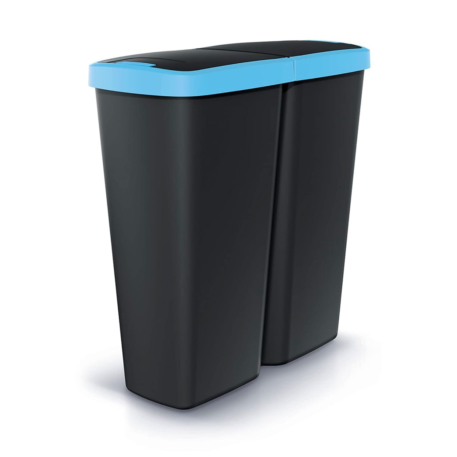 KEDEN Waste Bin with 2 Independent Lids 50L
